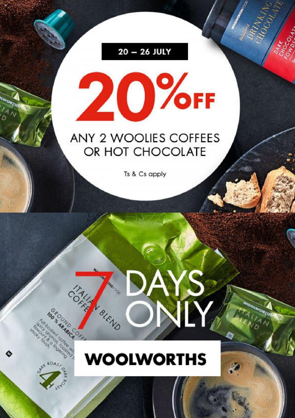 woolworths specials 20 off 20 july 2020
