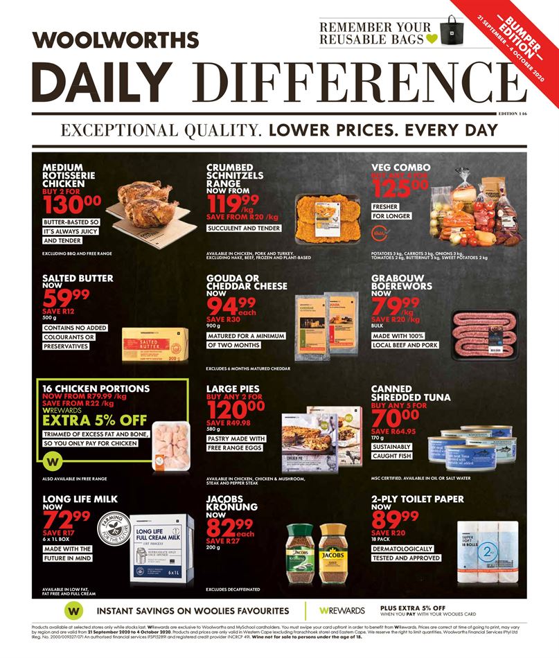 woolworths specials 2 october 2020